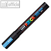 POSCA Pigmentmarker PC-5M, Rundspitze 1.8 - 2.5 mm, blau metallic, PC-5M BM