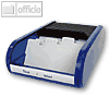 Helit Visitenkartenbox, alphabetische Unterteilung, schwarz/blau, H62180.93