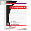officio Collegeblock DIN A5, kariert, 70 g/qm, ohne Rand, 80 Blatt