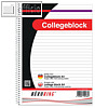 officio Collegeblock DIN A4, liniert, 70 g/qm, ohne Rand, 80 Blatt