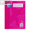 Schulheft - liniert, Lineatur 25, DIN A4, 90g/qm, Rand, 16 Blatt, pink