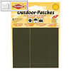 KLEIBER Outdoor-Patches, selbstklebend, 65 x 120 mm, oliv, 2er Set, 43206