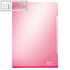 Sichth?lle SUPER PREMIUM A4, 150my, PVC, rot klar, geklebte Unterseite, 10 St.