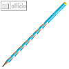 STABILO Bleistift EASYgraph "S" für Linkshänder, Härtegrad: HB, blau,325/02-HB-6