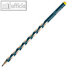 STABILO Bleistift EASYgraph "S" für Linkshänder, Härtegrad: HB, petrol, 325/HB-6