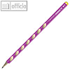 STABILO Bleistift EASYgraph "S" für Linkshänder, Härtegrad: HB, pink,325/01-HB-6