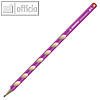 STABILO Bleistift EASYgraph "S" für Rechtshänder, Härtegrad: HB, pink, 326/01-HB