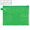 Reißverschlusstasche A4, 320 x 235 mm, wasserabw., 260my, EVA/PVC frei, grün,10 