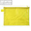Rei?verschlusstasche A5, 235 x 180 mm, wasserabw., 260my, EVA/PVC frei, gelb,10 