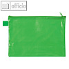 Reißverschlusstasche A5, 235 x 180 mm, wasserabw., 260my, EVA/PVC frei, grün,10 