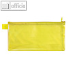 Reißverschlusstasche DIN lang 235 x 125 mm wasserabw. 260my EVA/PVC frei gelb 10