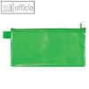 Rei?verschlusstasche DIN lang 235 x 125 mm wasserabw. 260my EVA/PVC frei gr?n 10