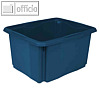 Aufbewahrungsbox, 24 Liter, 345 x 410 x 220 mm, Recyclingkunststoff, blau