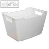 Aufbewahrungsbox "lotta", 12 Liter, 355 x 235 x 200 mm, PP, natur-transparent