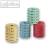 Herlitz Essensmarken, nummeriert, einfarbig, 5 x 1.000 St?ck, 791798