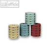Herlitz Wertmarken 0,50 Euro, einfarbig, 5 x 1.000 St?ck, 10733350