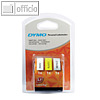 Etikettenband LetraTag Starter-Pack, B 12 mm x 4 m, je 1 x wei?, gelb & silber