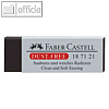 Faber-Castell Radiergummi DUST-FREE, 62 x 22 x 13 mm, schwarz, 187121