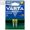 Varta Telefon-Akku "RECHARGE ACCU Phone", Micro (AAA), 2er Pack, 58398 101 402