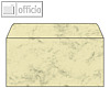 Sigel Marmor-Briefumschlag DL m. Innendruck, 90g/m² nasskl., beige, 50 St.,DP074