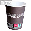 Hartpapier-Kaffeebecher To Go, 0.2 l, Hartpapier, braun/weiß, 50 Stück, 400083
