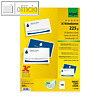PC-Visitenkarten 3C, 85 x 55 mm, abgerund. Ecken, 225 g/m?, hochwei?, 100 St.