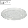 Deckel für Suppenbecher, rund, (Ø)9.8 x (H)1 cm, PP, transparent, 500 Stück