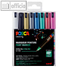 Pigmentmarker PC-1MR, Rundspitze 0.7 mm, farbig sortiert, 8er Box