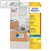 Versand-Etiketten f?r Pakete, InkJet, 199.6 x 289.1 mm, 25 St?ck, J8167-25