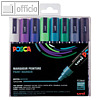 Pigmentmarker PC-5M, Rundspitze 1.8-2.5 mm, sortiert, 8er-Etui (kalte Farben)