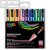 Pigmentmarker PC-5M, Rundspitze 1.8-2.5 mm, sortiert, 8er-Etui (Pastell)