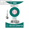 Karteikarten, DIN A8, liniert, Papier 205 g/qm, rosa, 100 St?ck, 38085SB