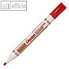 Pentel Whiteboard-Marker MW85, Rundspitze 1.9 mm, rot, MW85-BE