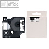 Schriftbandkassette f?r Dymo-Ger?te, 12 mm x 7 m, schwarz auf gr?n, 85535
