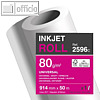 Inkjet-Plotterrolle, 914 mm x 50 m, 80 g/m?, hochwei?, 3er Pack, 2596C