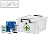 Aufbewahrungsbox HW 699 - Erste Hilfe, 20 Liter, 46 x 36 x 19 mm, PP, wei?