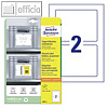 Tr?ger-Etiketten, 160 x 120 mm, wieder beklebbar, PP, wei?/hellgrau, 10 St?ck