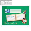 Oxford Schreiblernheft, DIN A5 quer, 16 Blatt, 80g, Lineatur 1q, 100050101