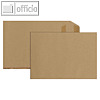 Lohnbeutel C6, 114x162 mm, selbstklebend, 90 g/qm, Natron, braun, 1.000er Pack