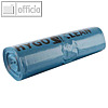 Müllsäcke, 160 Liter, 650 + 250 x 1.100 mm, LDPE 60 my, blau, 25 Stück, 32446