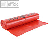 HYGOSTAR Müllsäcke, 120 Liter, 700 x 1.100 mm, LDPE 45 my, rot, 25 Stück, 32325