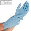 HYGONORM Nitril-Handschuh, Größe L, (L)240 mm, puderfrei, blau, 50 Paar, 2701