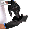 Touchscreen-Arbeitshandschuhe, Größe: L, Nylon-Feinstrick, schwarz, 12 Paar