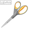 Westcott Papierschere TITANIUM Super, (L)21 cm, Edelstahl, grau/gelb, E-30481 00