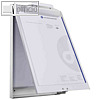 Formularhalter-Box, DIN A4, 23 x 35 x 55 cm, max. 90 Blatt, Aluminium, silber