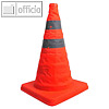 IWH faltbarer Sicherheitskegel, (H)40 cm, Kunststoff, orange, 019209