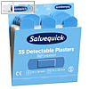 Salvequick Pflaster-Nachf?llpackung, detektierbar, Farbe blau, 6x 35 Pflaster