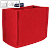 magnetischer Stiftek?cher "magnetoTray", 130 x 60 x 100 mm, Filz, rot, 1227706