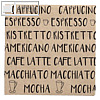 Servietten "Coffee", 3-lagig, 1/4-Falz, 33x33 cm, recyceltes Papier natur 200St.