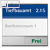officio Türschild 150 mit Belegt/Frei Schieber, 14.95 x 14.95 cm, I9200FB
